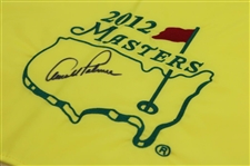 Arnold Palmer Signed 2012 Masters Tournament Embroidered Flag JSA ALOA