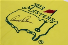 Arnold Palmer Signed 2013 Masters Tournament Embroidered Flag JSA ALOA