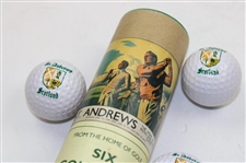 Palmer Signed Book, 2004 Masters Annual, Sleeves of Masters & St Andrews Golf Balls & more