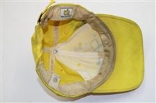 Seve, Coody & others Multi-Signed Masters Yellow Litter Caddy Hat JSA ALOA