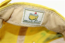 Seve, Coody & others Multi-Signed Masters Yellow Litter Caddy Hat JSA ALOA