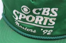 1992 & 1996 CBS Sports Masters Tournament Green & Black Hats