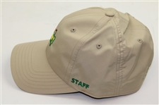 Masters Tournament Embroidered Logo Khaki STAFF Performance Hat