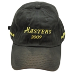 Three (3) 2009 Masters Tournament Black GROUNDS Hats