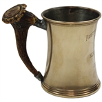 1911 Pawtucket Golf Club Antler Trophy Stein Won by Elmer E. Wynn