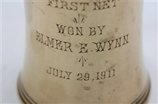 1911 Pawtucket Golf Club Antler Trophy Stein Won by Elmer E. Wynn