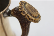 1911 Pawtucket Golf Club Antler Trophy Stein Won by Elmer E. Wynn
