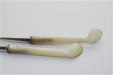 Sterling Spoon And Butter Knife With Pearl Handles In Original Fitted Case