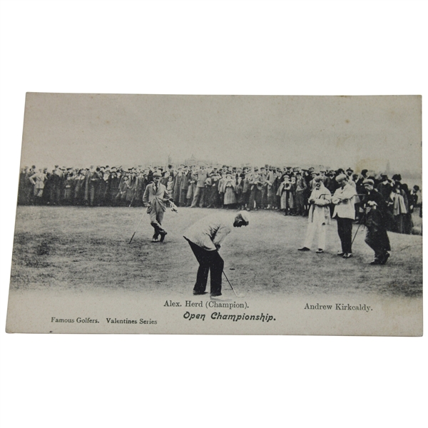 Open Championship Postcard With 1902 Champion Sandy Herd