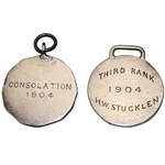 Two (2) 1904 Greater Boston Interscholastic Golf Association Medals 