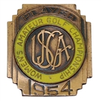 1954 US Womens Amateur at Allegheny CC Contestant Badge - Barbara Romack Winner