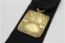 1939 Northeast Wisconsin Golf Association gold filled medal with Ribbon