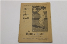 Group of Two (2) Bobby Jones first edition Instructional pamphlets