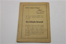 Group of Two (2) Bobby Jones first edition Instructional pamphlets
