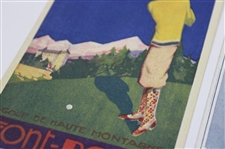 Lot of Two (2) 1920’s French advertising postcards for Font -Romeu