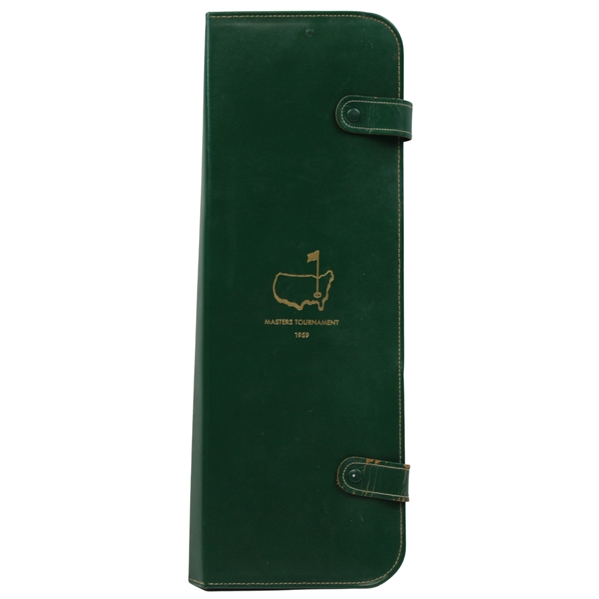 1959 Masters Tournaments Accessories Case in Green Cowhide Leather Gift - Wall Winner