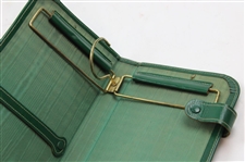 1959 Masters Tournaments Accessories Case in Green Cowhide Leather Gift - Wall Winner
