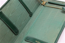 1959 Masters Tournaments Accessories Case in Green Cowhide Leather Gift - Wall Winner