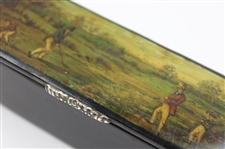 19th Century Golf Lidded Snuff Box 