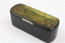 19th Century Golf Lidded Snuff Box 