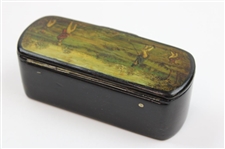 19th Century Golf Lidded Snuff Box 