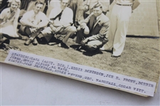 Original Photo of Bobby Jones and Cast on Movie Set