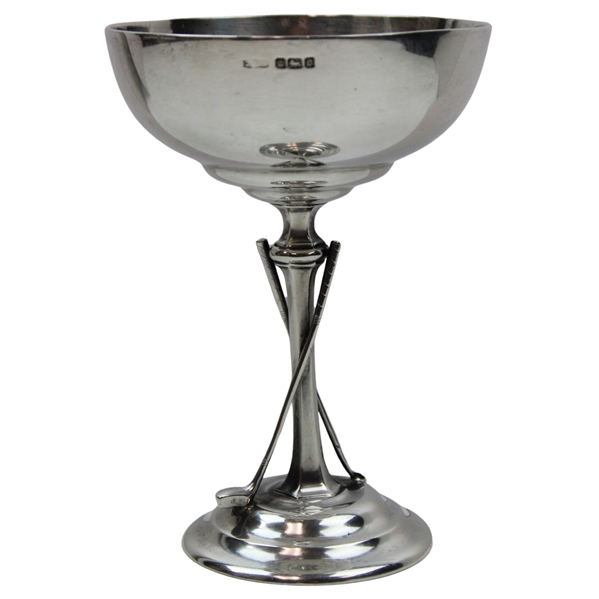 1906 Sterling Trophy w/Crossed Clubs