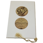 Arnold Palmer Signed 2012 Thank You Card & Program from 2012 Congressional Gold Medal Presentation JSA ALOA