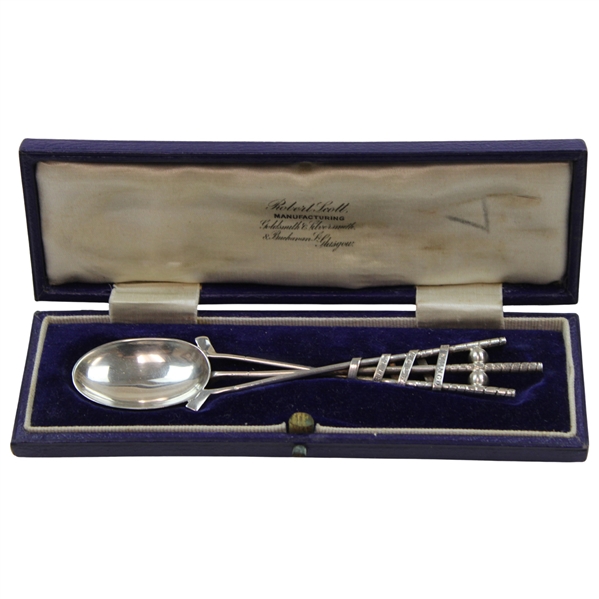 1924 The St. Mungo Golf Club Sterling Silver Spoon in Case