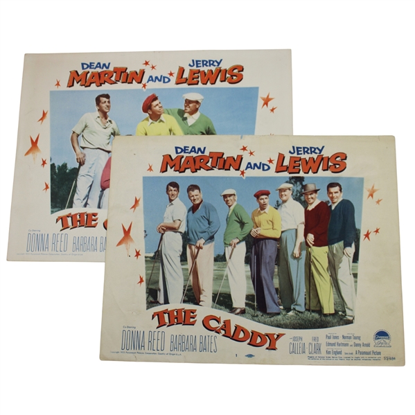 1953 Ben Hogan Original Lobby Cards for The Movie “The Caddy” 