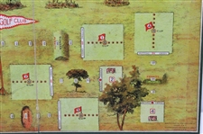 Home Golf Parlor Game With Game Board And Pieces