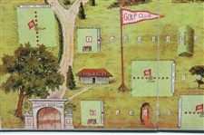 Home Golf Parlor Game With Game Board And Pieces