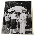 Original Photo of Bobby Locke at a Golf Tournament Removed From His Personal Scrapbook