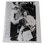 Babe Zaharias Arriving Home in Tampa 1955 Press Photo