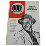 Sam Snead Signed June 1958 Golf Digest JSA ALOA