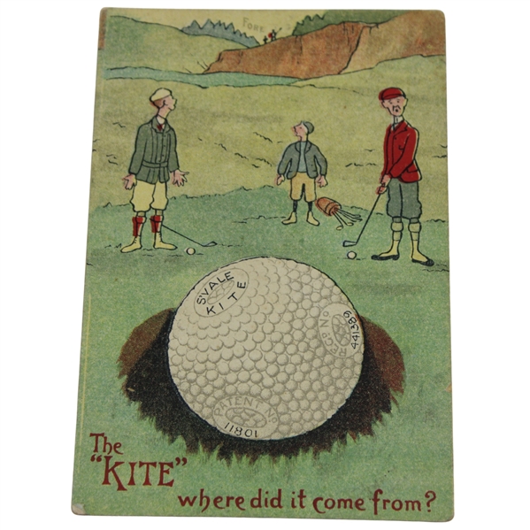 Advertising Postcard For The Springvale Kite Golf Ball