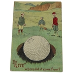 Advertising Postcard For The Springvale Kite Golf Ball