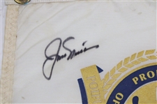 Arnold Palmer & Jack Nicklaus Signed Grand Slam of Golf Screen Flag JSA ALOA