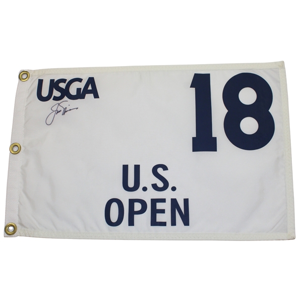Jack Nicklaus Signed US Open Screen Flag JSA ALOA