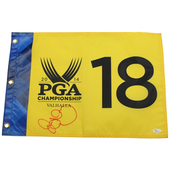 Rory McIlroy Signed 2014 PGA Championship at Valhalla Screen Flag JSA #L39837