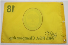 Rory McIlroy Signed 2012 PGA at Kiawah Ocean Course Embroidered Yellow Flag JSA ALOA
