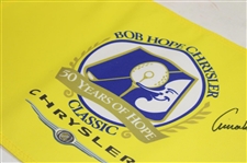 Arnold Palmer Signed Bob Hope Chrysler Classic Course Flown Flag JSA ALOA