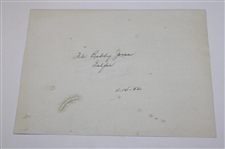 1952 Bobby Jones Cottage AP Wire Photo
