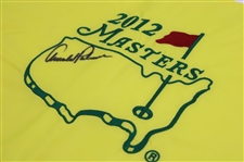 Arnold Palmer Signed 2012 Masters Tournament Embroidered Flag JSA ALOA