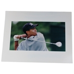 1995 Tiger Woods Post Swing Photo From His Masters Debut w/Denver Post Archives Authentic Sticker