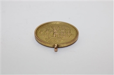 1927 Edzell Golf Club Dalhousie M.E. Monsoon Meet 9 Karat Gold Medal Won by A. F. M Guild 