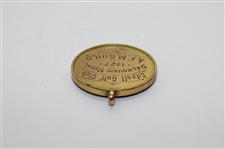 1927 Edzell Golf Club Dalhousie M.E. Monsoon Meet 9 Karat Gold Medal Won by A. F. M Guild 