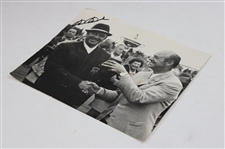 Sam Snead Signed 1969 Ryder Cup Captains Trophy After Concession Original Press Photo JSA ALOA
