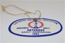 1982 Colonial National Invitation Saturday Ticket - Nicklaus Win #71