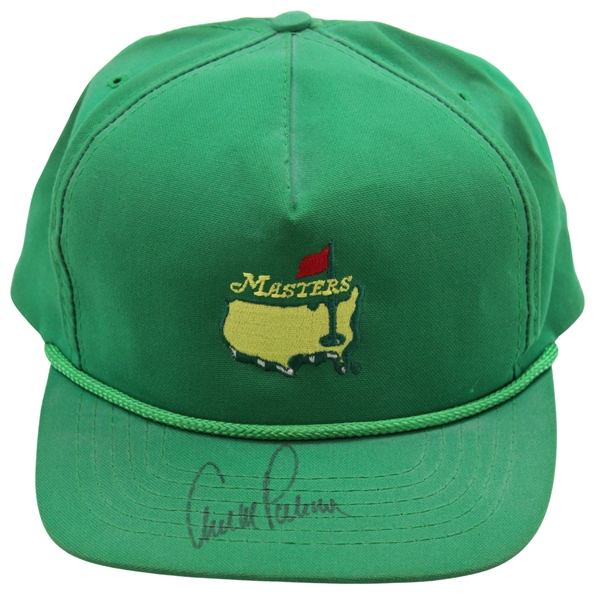 Arnold Palmer Signed Masters Green Embroidered Hat JSA ALOA